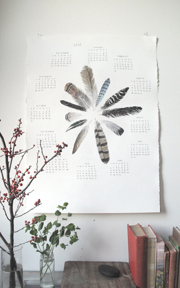 feather calendar