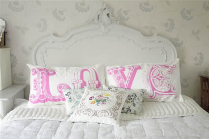 Love pillow print