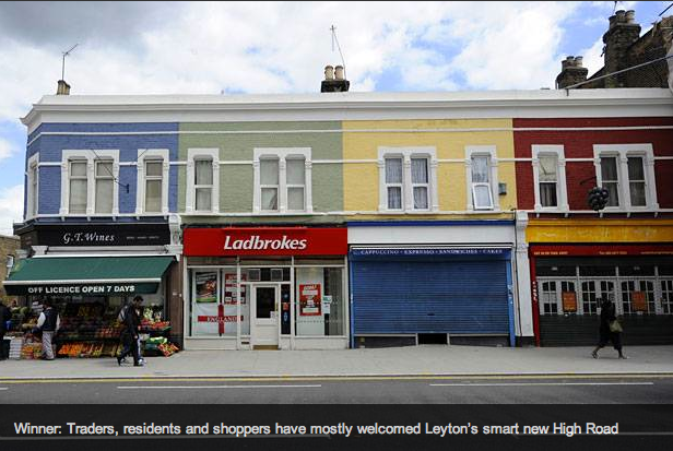 Leyton high street Olympic makeover