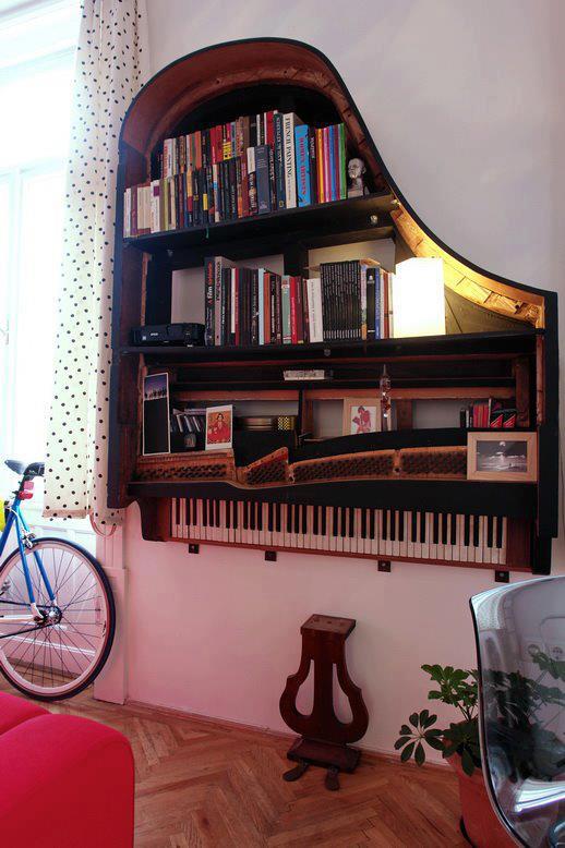 Piano shelves