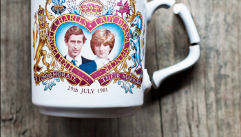 Broken Charles and Di mug