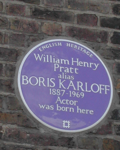 Boris Karloff blue plaque