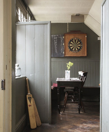 Pub with dartboard