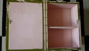 painted bathroom cabinet